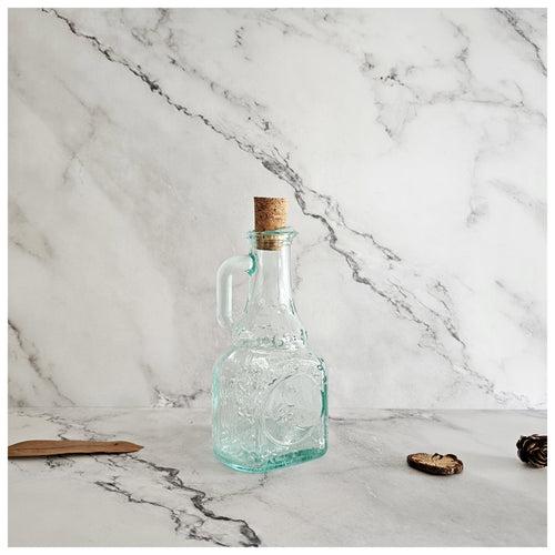 Glass - Oil/Vinegar/Soy Bottle Short with Cork Lid