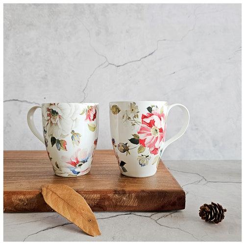 Ceramic - Coffee/Tea Mug Set of 4 Pieces - Spring White