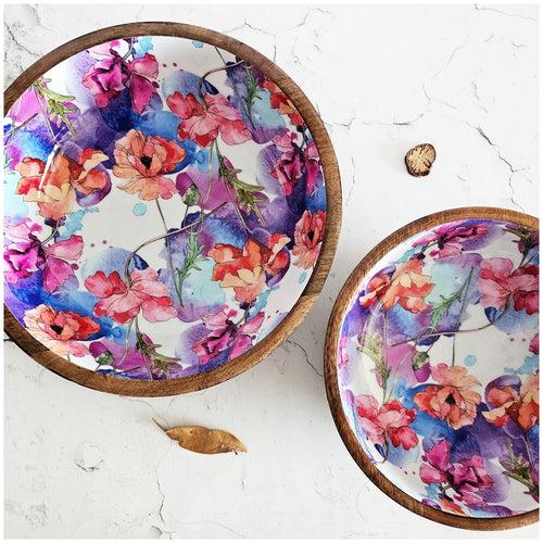 Wooden Multipurpose Bowls - Set of 2 - Razzle Dazzle