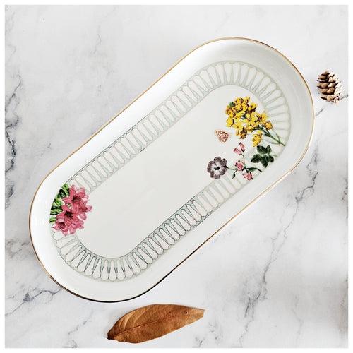 Porcelain - Platter/Tray - Curved - Nabi