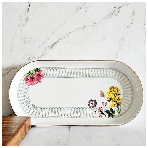 Porcelain - Platter/Tray - Curved - Nabi