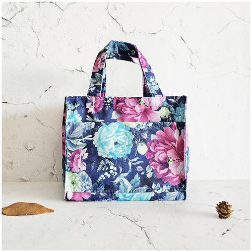 Lunch Bag - Hydrangeas & Butterflies