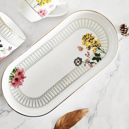 Porcelain - Platter/Tray - Curved - Nabi