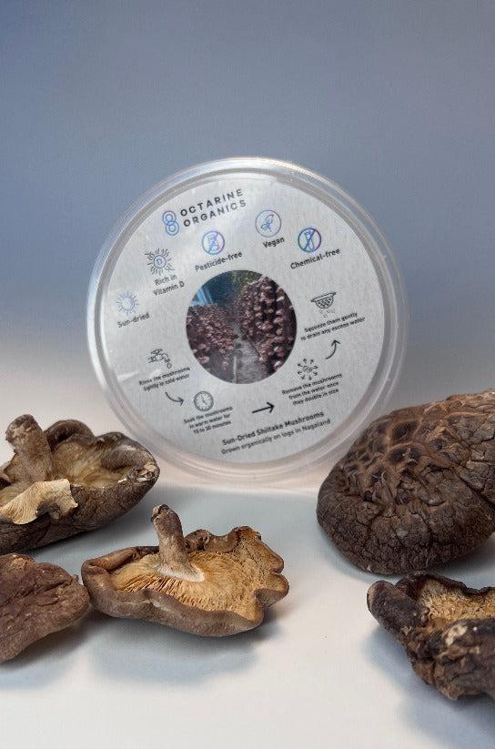 Sun-dried Shiitake Mushrooms by Octarine Organics