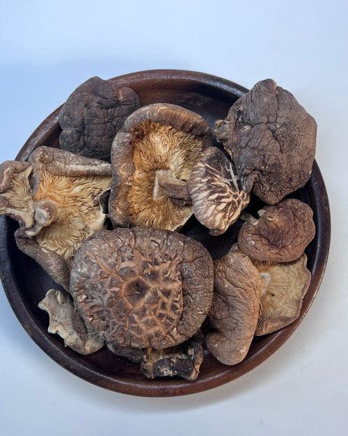 Sun-dried Shiitake Mushrooms by Octarine Organics
