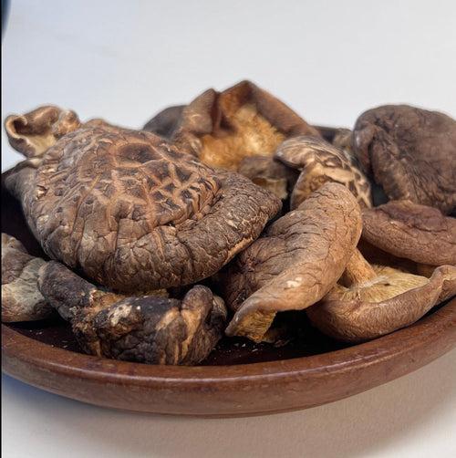 Sun-dried Shiitake Mushrooms by Octarine Organics