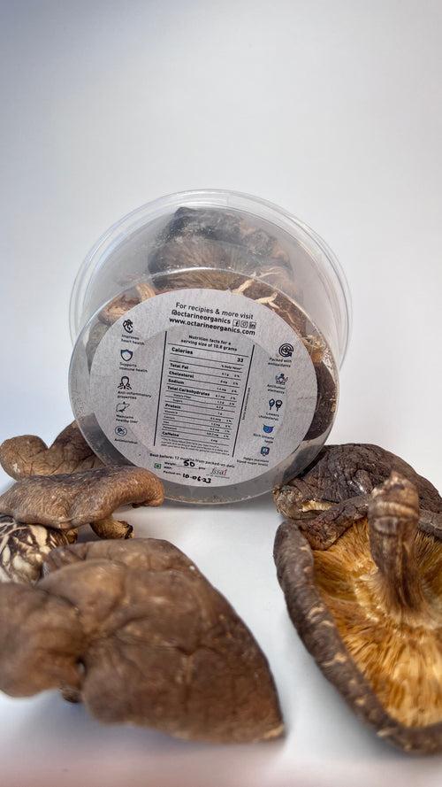 Sun-dried Shiitake Mushrooms by Octarine Organics