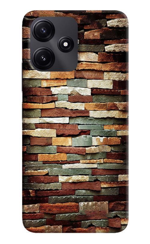 Bricks Pattern Poco M6 Pro 5G Back Cover