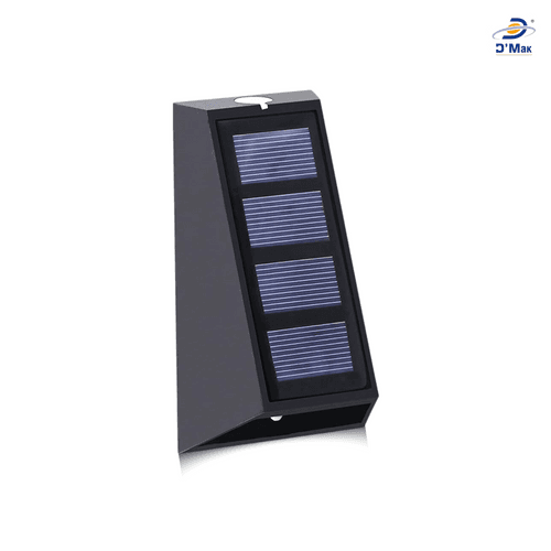 DMak Solar Fence Lights Waterproof Automatic Decorative Outdoor Solar Wall Lights for Deck, Patio, Stairs, Yard, Path and Driveway.(Automatic Color Changing)