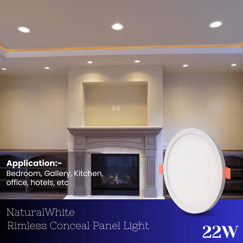 22 Watt Led Rimless Border Conceal Light for POP/ Recessed Lighting