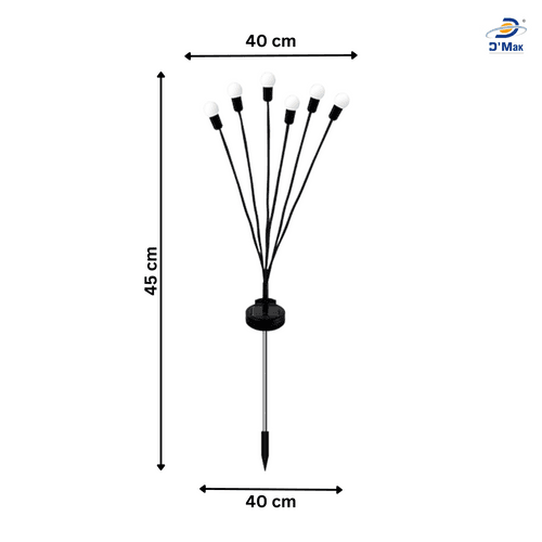 D'Mak Solar Flower Lights for Garden Waterproof LED Lamp