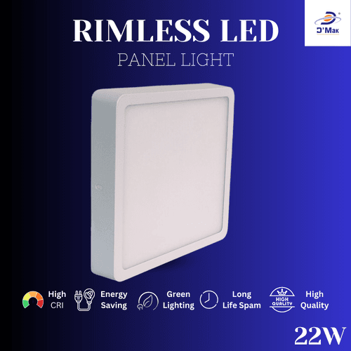 22 Watt Led Rimless Border Surface Light for Ceiling