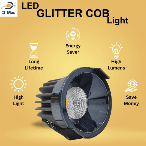 Glitter Shiny Black LED COB Spot Light for POP/Recessed Lighting