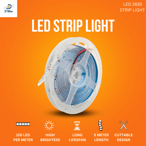 D'Mak 120 LED Strip Light Flexible with 5A Driver (5Meter)