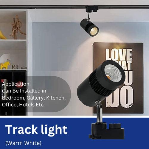 9 Watt LED Black Body Track Light for Focusing Wall or Photo Frame