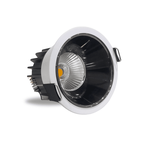 7W LED COB Spot Light White body Shining Black Reflector for POP/ Recessed Lighting