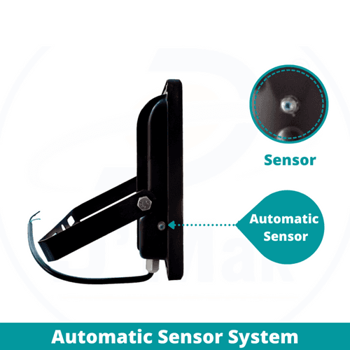 200 Watt Automatic Sensor System LED Down Chawk Flood Light Grey Body Waterproof IP65 For Outdoor Purposes