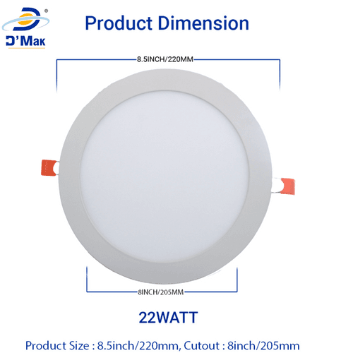 22 Watt Led Conceal Panel Light for POP/ Recessed Lighting 3in1 (White, Warm White, Natural White)