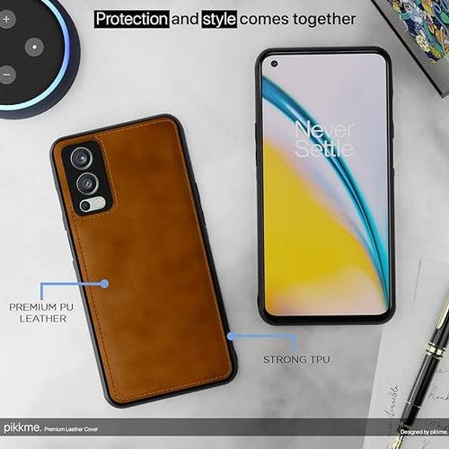 Puloka Brown Leather Case for Oneplus Nord 2