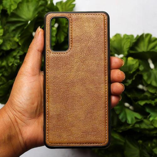 Puloka Brown Leather Case for Samsung S20 Plus