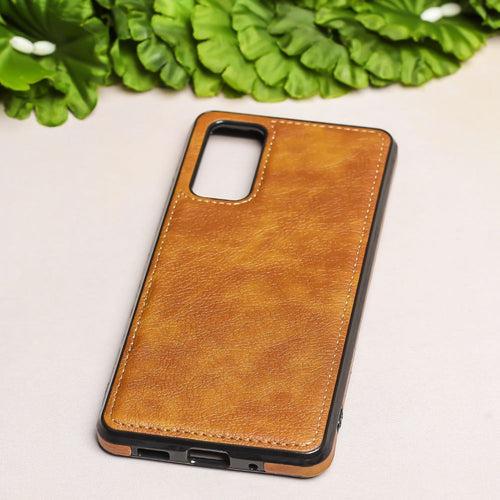Puloka Brown Leather Case for Samsung S20 Plus