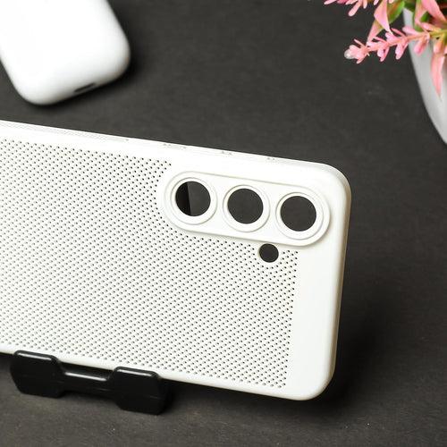 BREATHING WHITE Silicone Case for Samsung S23 FE