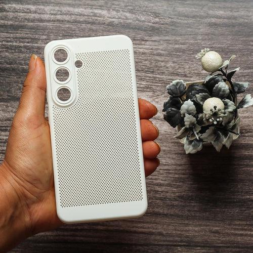 BREATHING WHITE Silicone Case for Samsung S23 FE