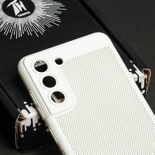 BREATHING WHITE Silicone Case for Samsung S21 FE