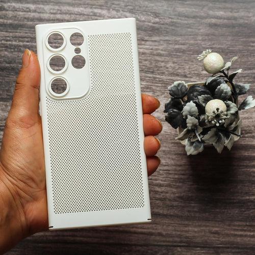 BREATHING WHITE Silicone Case for Samsung S22 Ultra