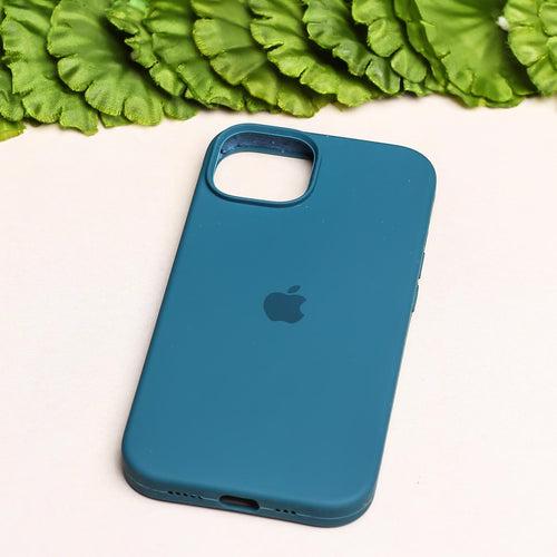 Blue Original Silicone case for Apple iphone 15 Plus