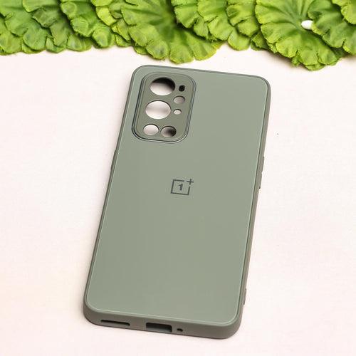 Olive Green camera Safe mirror case for Oneplus 9 Pro