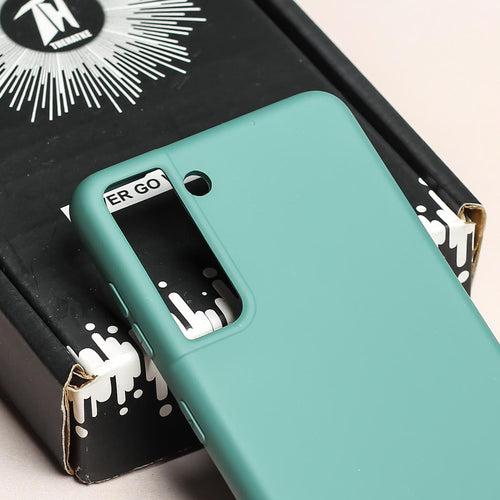 Green Original Silicone case for Samsung S21 FE