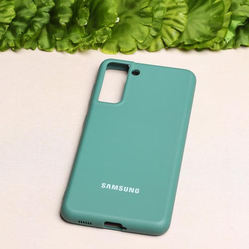 Green Original Silicone case for Samsung S21 FE