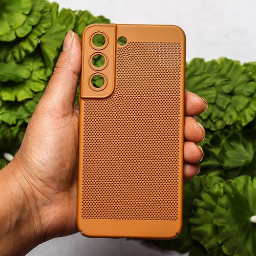 BREATHING BROWN Silicone Case for Samsung S21 FE