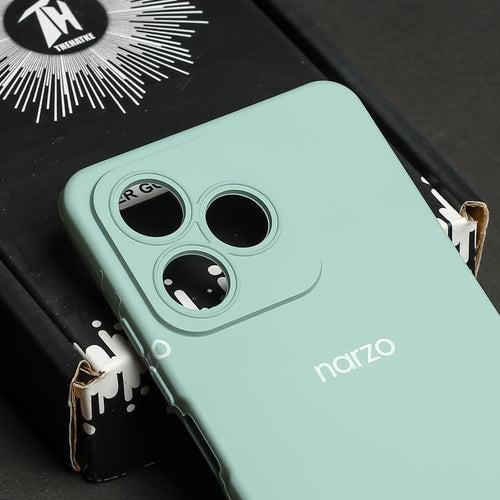Light Green Camera Original Silicon Case for Realme Narzo N53
