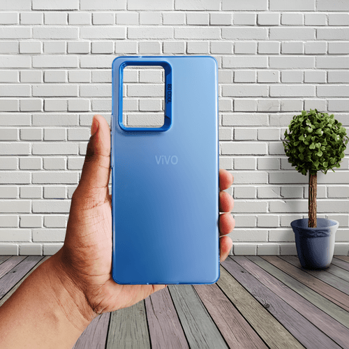 Blue Rgiem Slim Slicone Non-Yellowing Protective Case for Vivo V29e