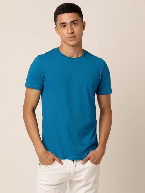 Explorer Blue Crew Neck T-Shirt