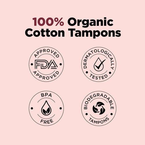 Biodegradable Tampons- Super (10 Tampons)