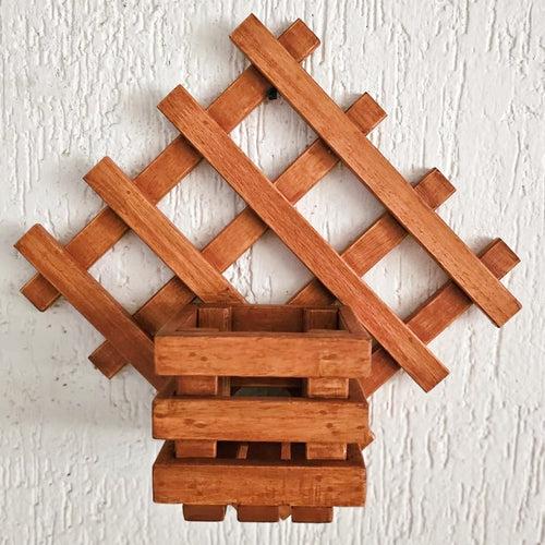 Wall Mounted Grid Planter - Diamond Single