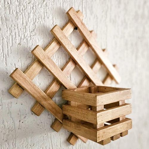 Wall Mounted Grid Planter - Diamond Single