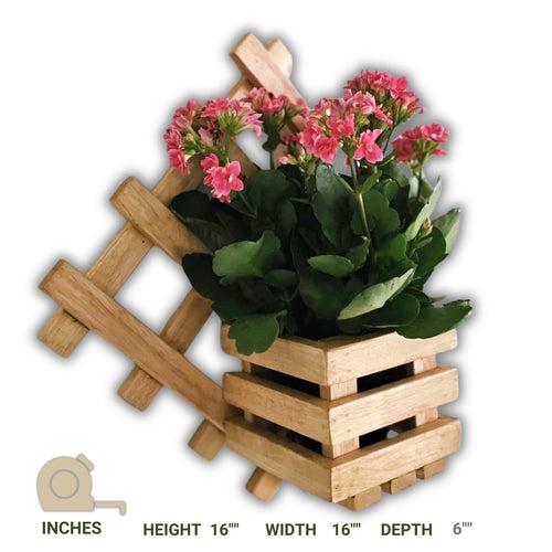 Wall Mounted Grid Planter - Diamond Single