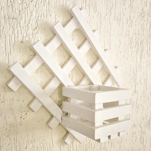 Wall Mounted Grid Planter - Diamond Single