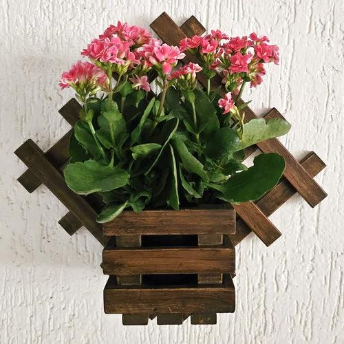 Wall Mounted Grid Planter - Diamond Single