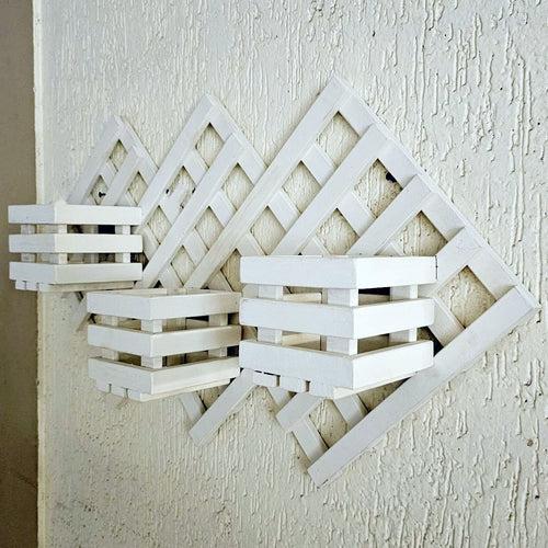 Wall Mounted Grid Planter - 3 Square