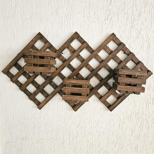 Wall Mounted Grid Planter - 3 Square