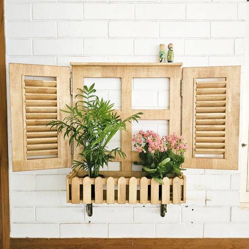 Faux Window-Planter Stand (Blinds)