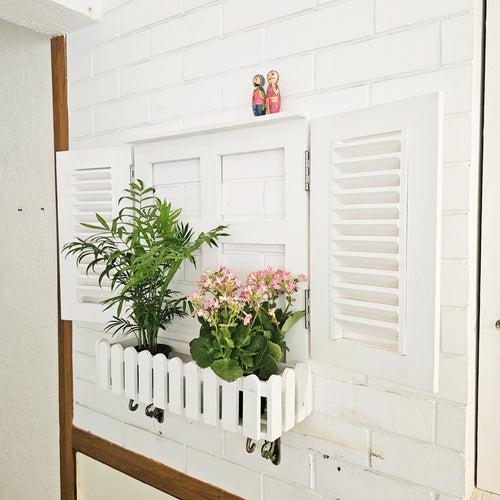 Faux Window-Planter Stand (Blinds)