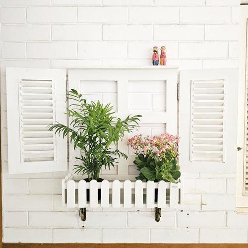 Faux Window-Planter Stand (Blinds)