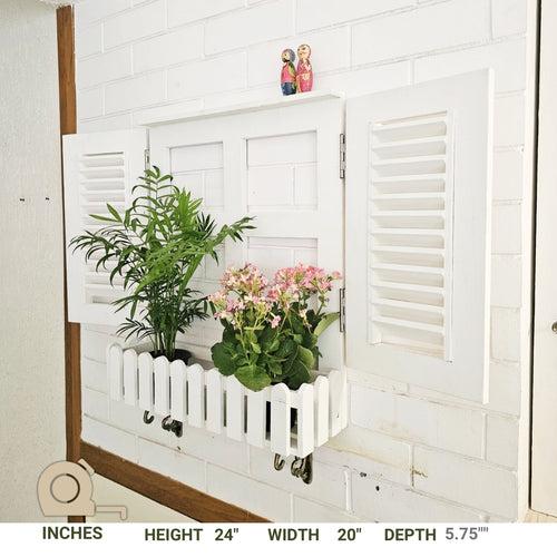 Faux Window-Planter Stand (Blinds)