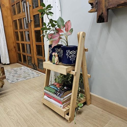 Multi-purpose Floor Standing Stands (Set of 3) Rubberwood